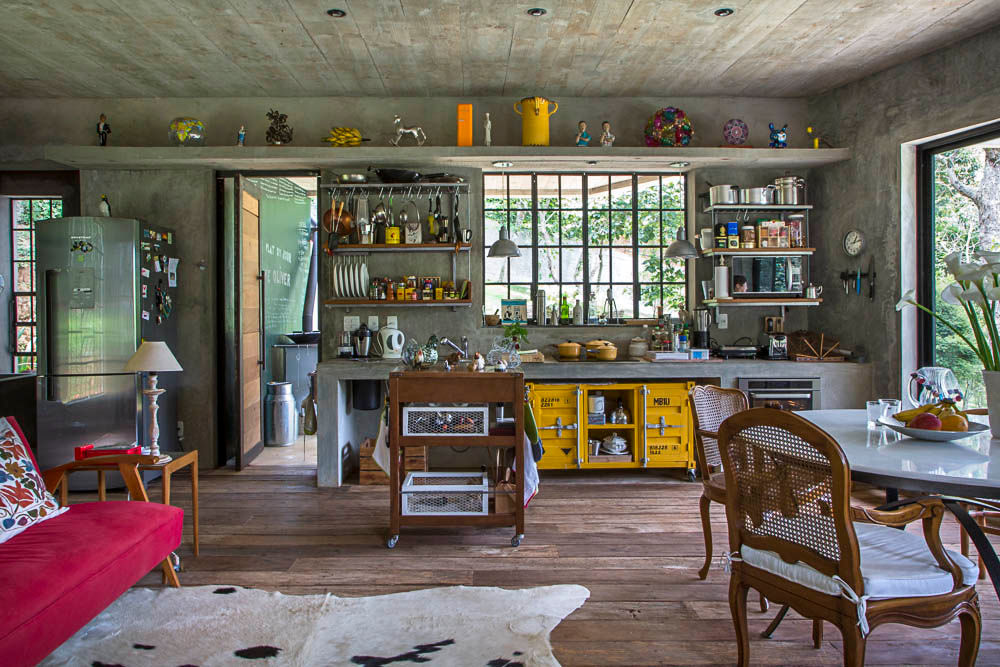 Casa Campo / Ateliê - Vale das Videiras, Carlos Salles Arquitetura e Interiores Carlos Salles Arquitetura e Interiores Modern kitchen