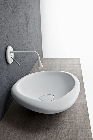 Sasso sit-on wash basin, Mastella - Italian Bath Fashion Mastella - Italian Bath Fashion Baños modernos Sintético Marrón Lavabos