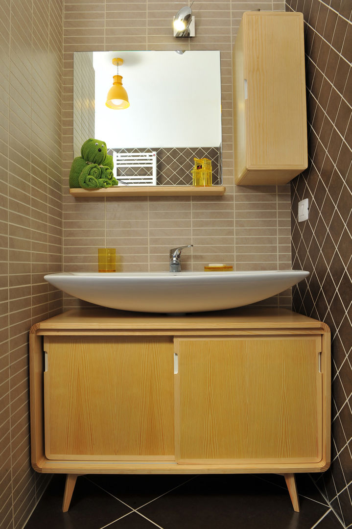 Bagno Scandinavia, Laquercia21 Laquercia21 Scandinavian style bathroom Storage