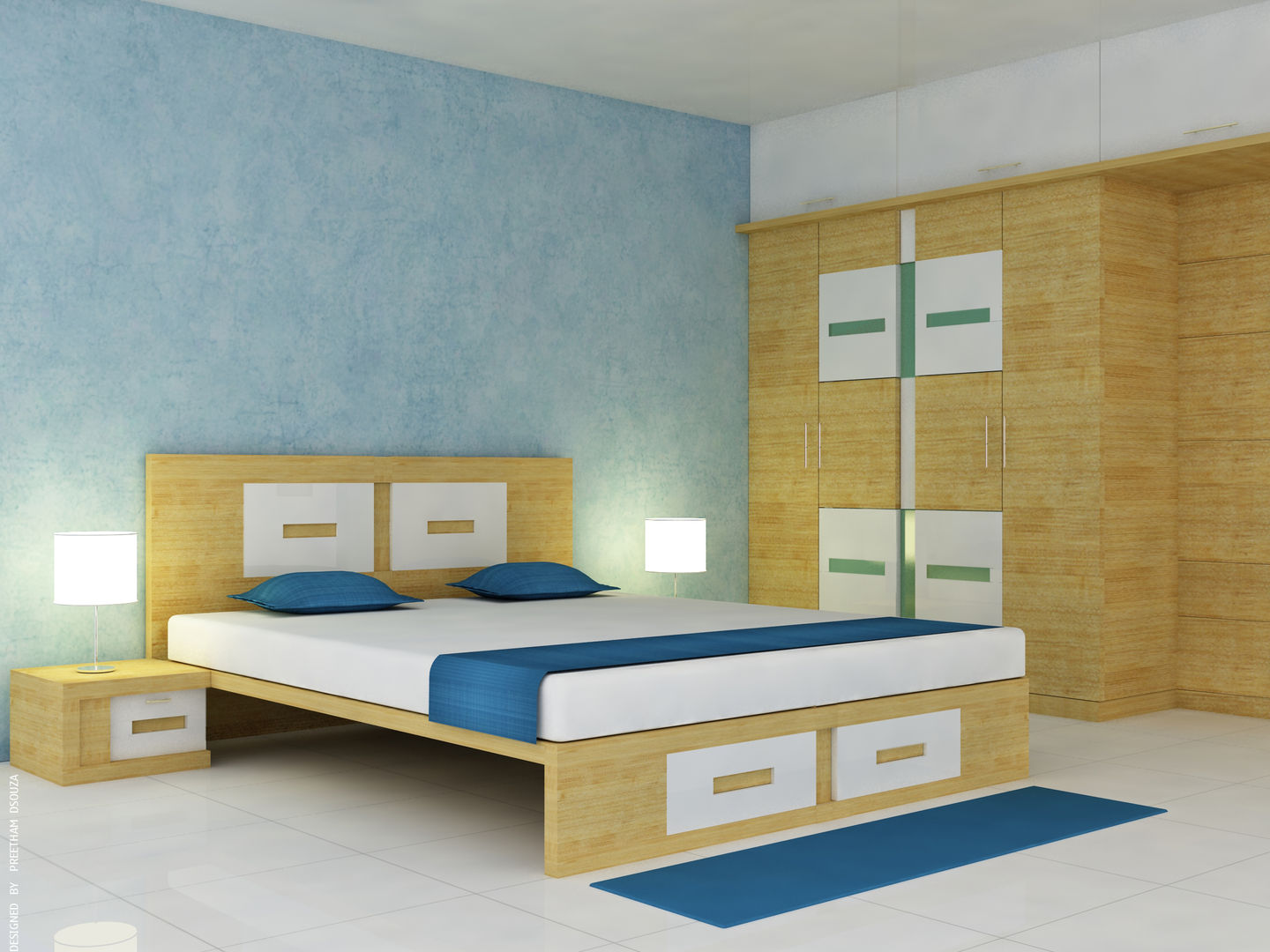 Bedroom Interiors , Preetham Interior Designer Preetham Interior Designer Dormitorios modernos Contrachapado