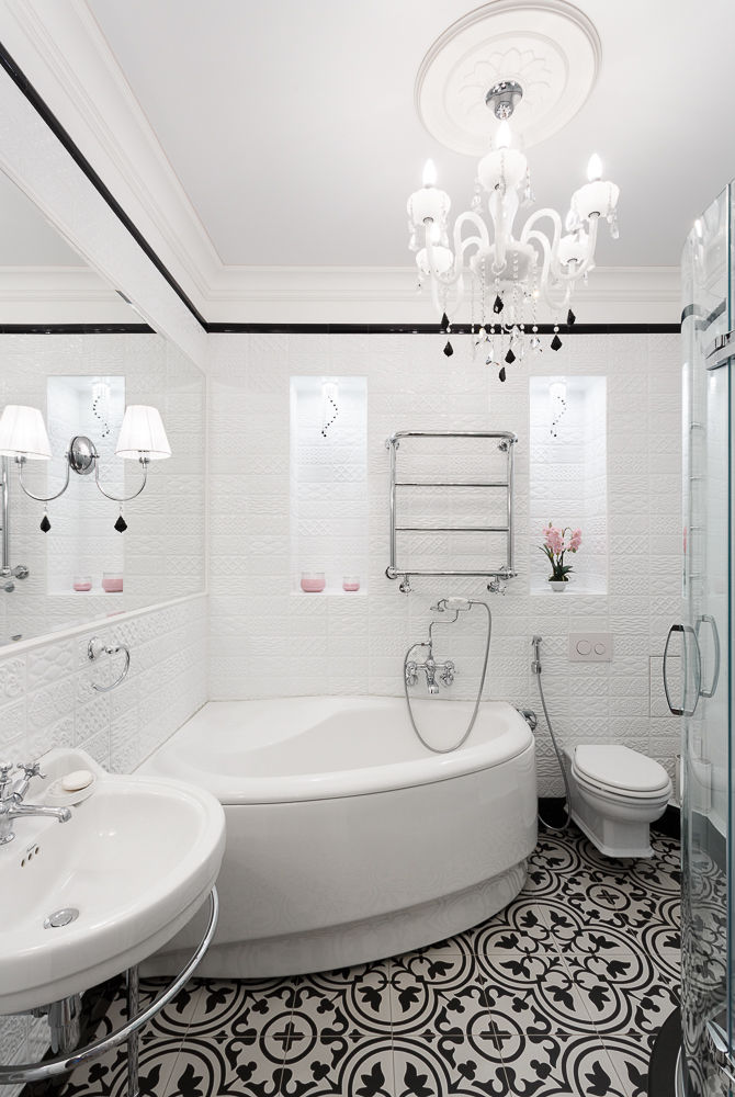 Квартира в г.Калининграде, AGRAFFE design AGRAFFE design Salle de bain classique