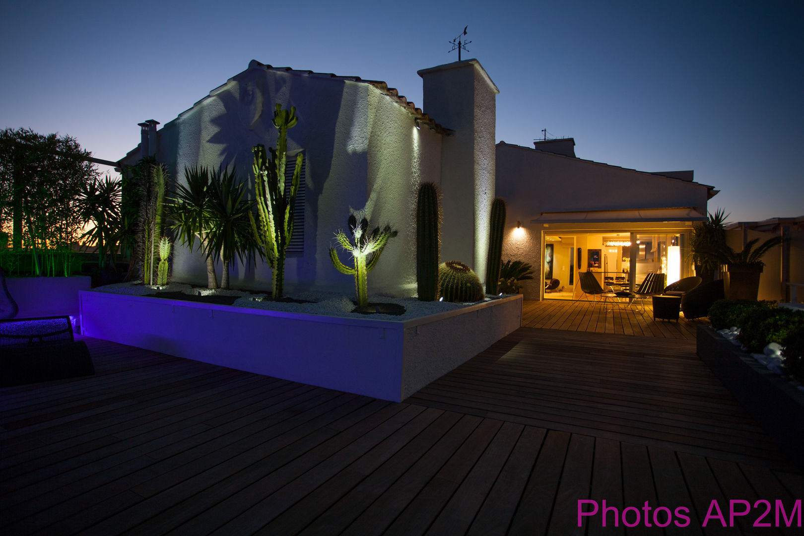 Eclairage terrasse, Architecture Nature & Lumière Architecture Nature & Lumière Modern terrace