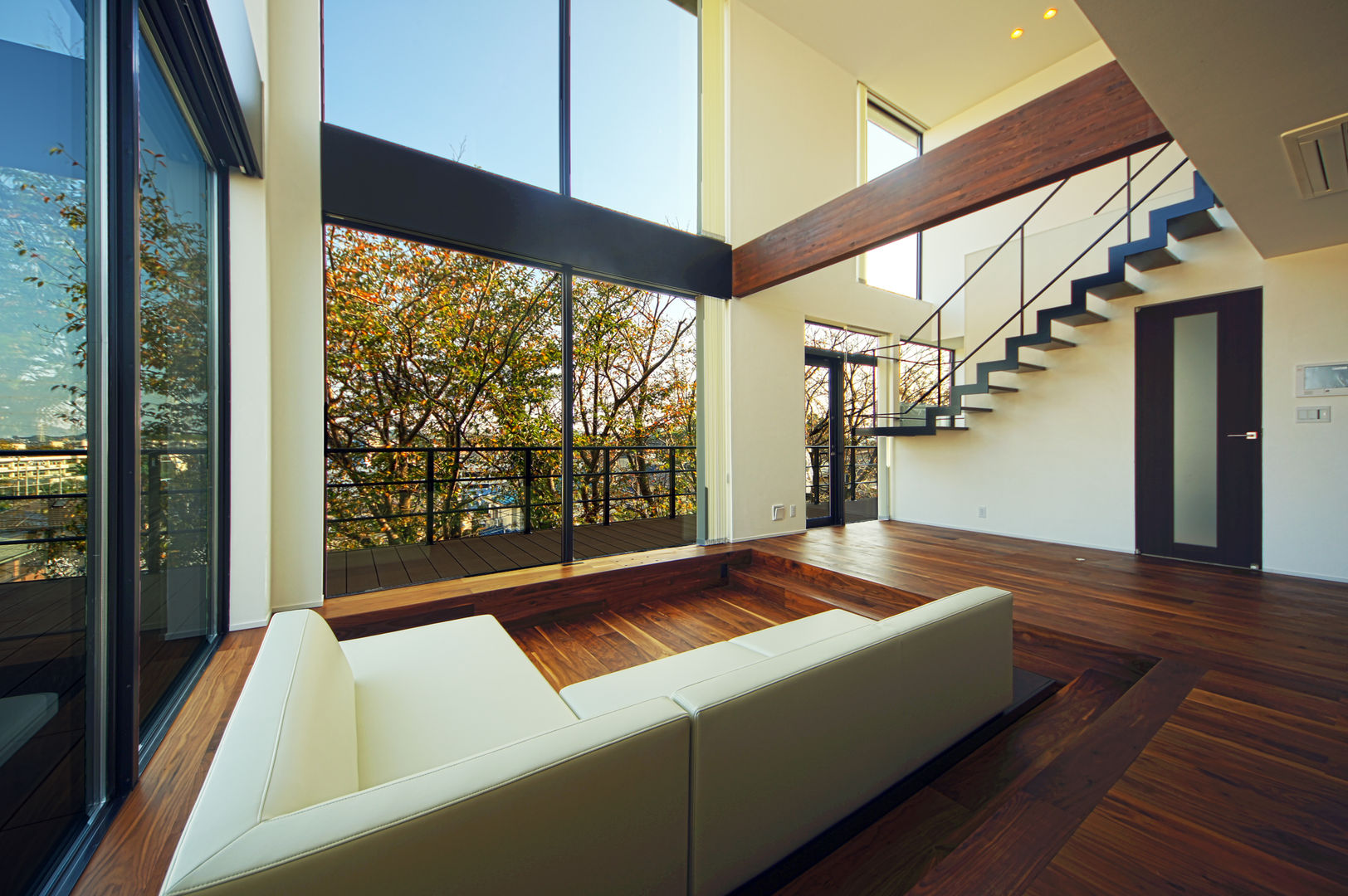 眺望の家, TERAJIMA ARCHITECTS／テラジマアーキテクツ TERAJIMA ARCHITECTS／テラジマアーキテクツ Modern Living Room