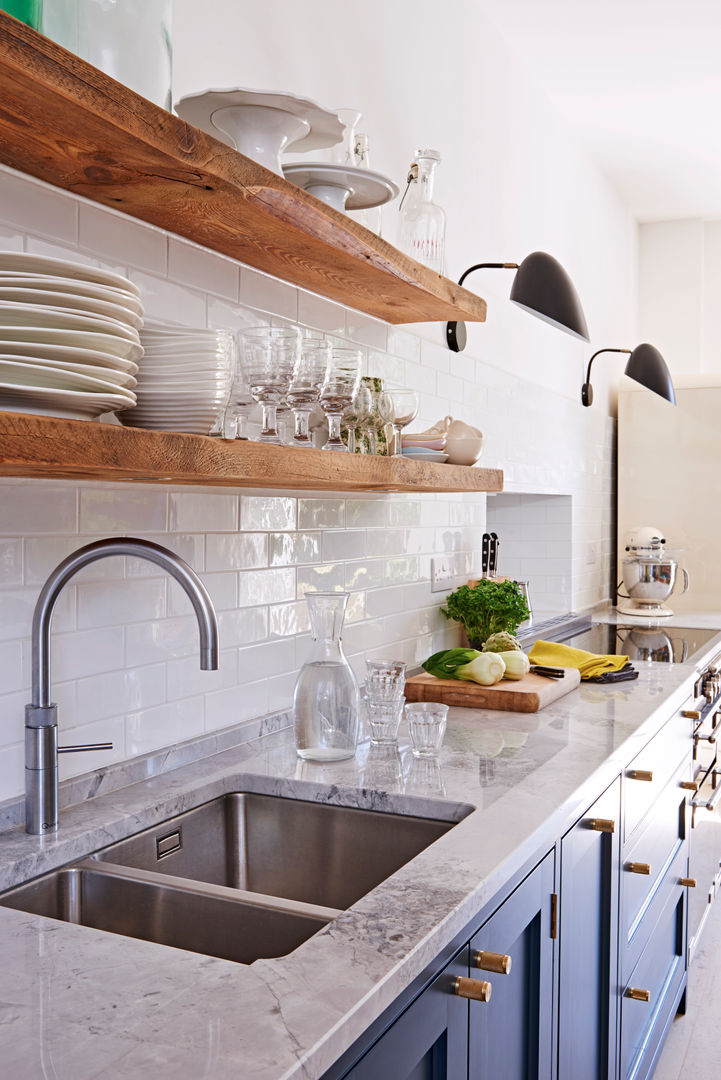 Light Filled Traditional Kitchen Holloways of Ludlow Bespoke Kitchens & Cabinetry Kitchen Marble