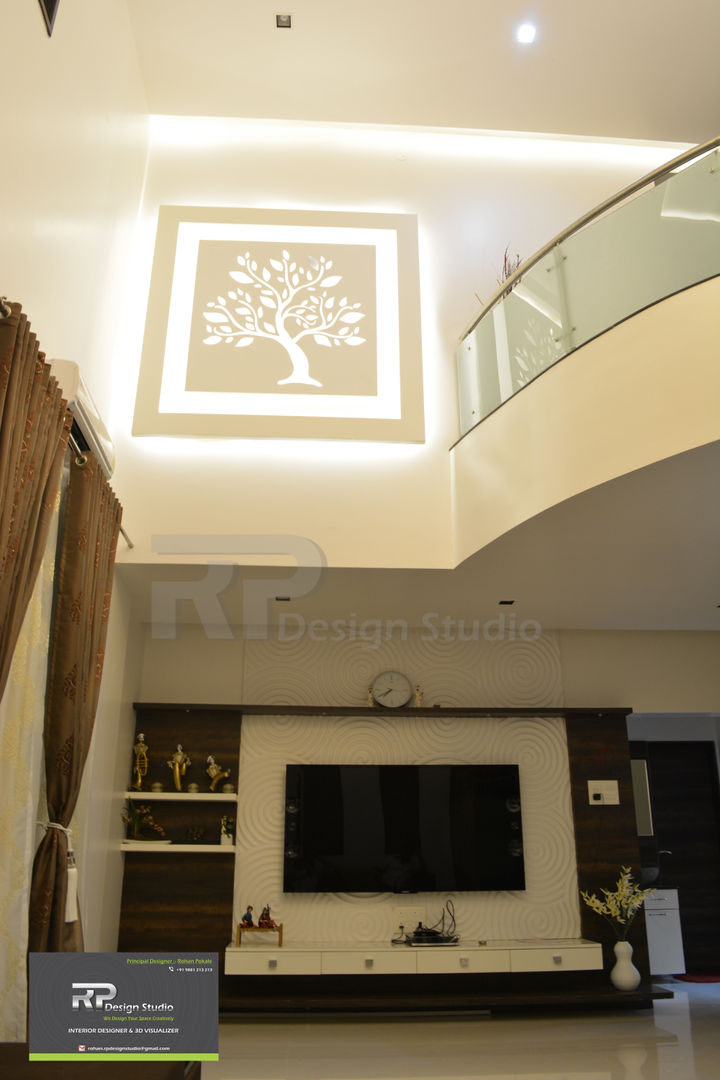 Mr Suhas Ranavde Banglow Project, RP Design Studio RP Design Studio Koridor & Tangga Modern