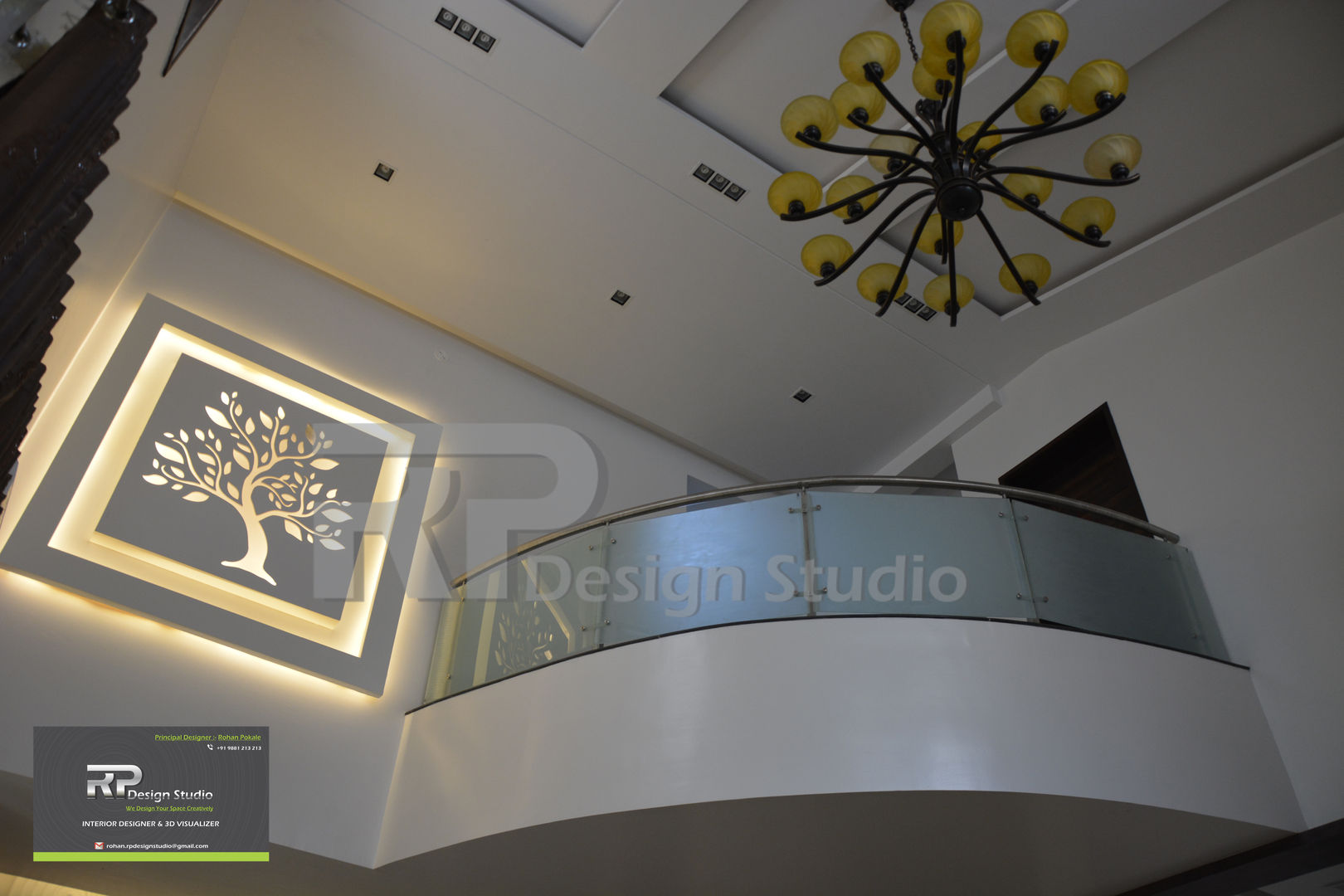 Mr Suhas Ranavde Banglow Project, RP Design Studio RP Design Studio Koridor & Tangga Modern