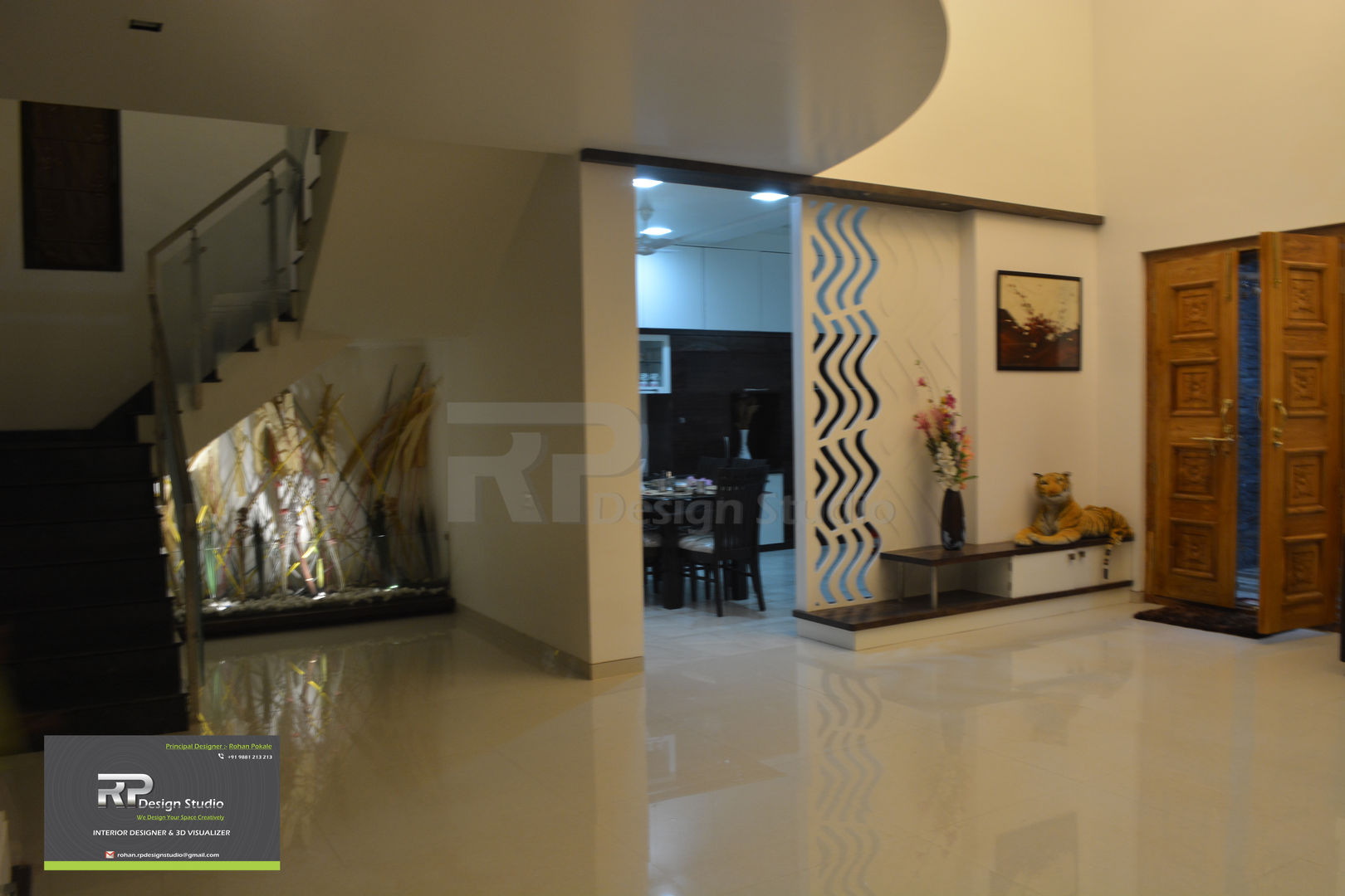 Mr Suhas Ranavde Banglow Project, RP Design Studio RP Design Studio Modern living room