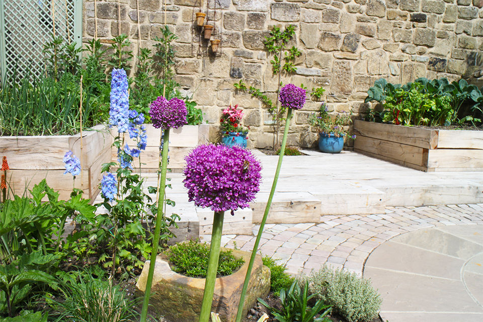 Contemporary Cottage Garden Yorkshire Gardens Jardines de estilo rústico