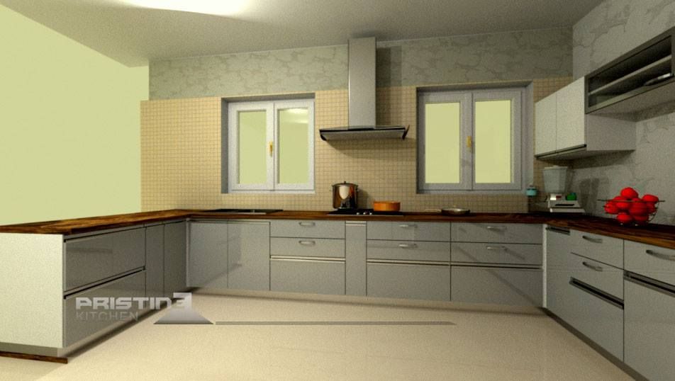 3D kitchen Designs, Pristine Kitchen Pristine Kitchen モダンな キッチン