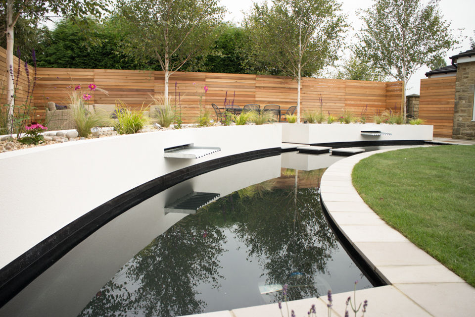 Cool but Funky, Contempoary Garden Yorkshire Gardens Jardines de estilo moderno