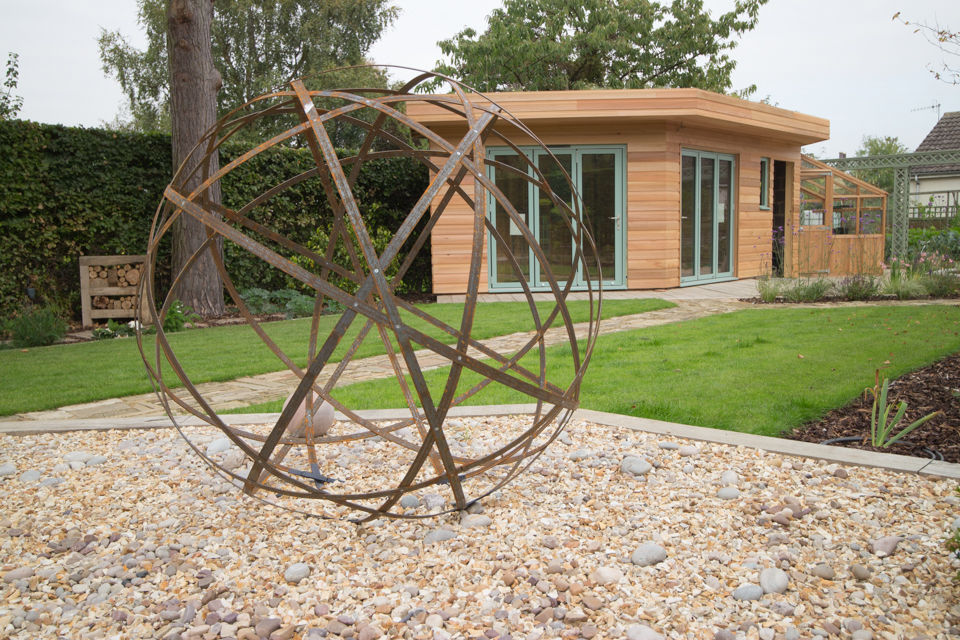 A Modern Garden with Traditional Materials Yorkshire Gardens Сад в стиле модерн