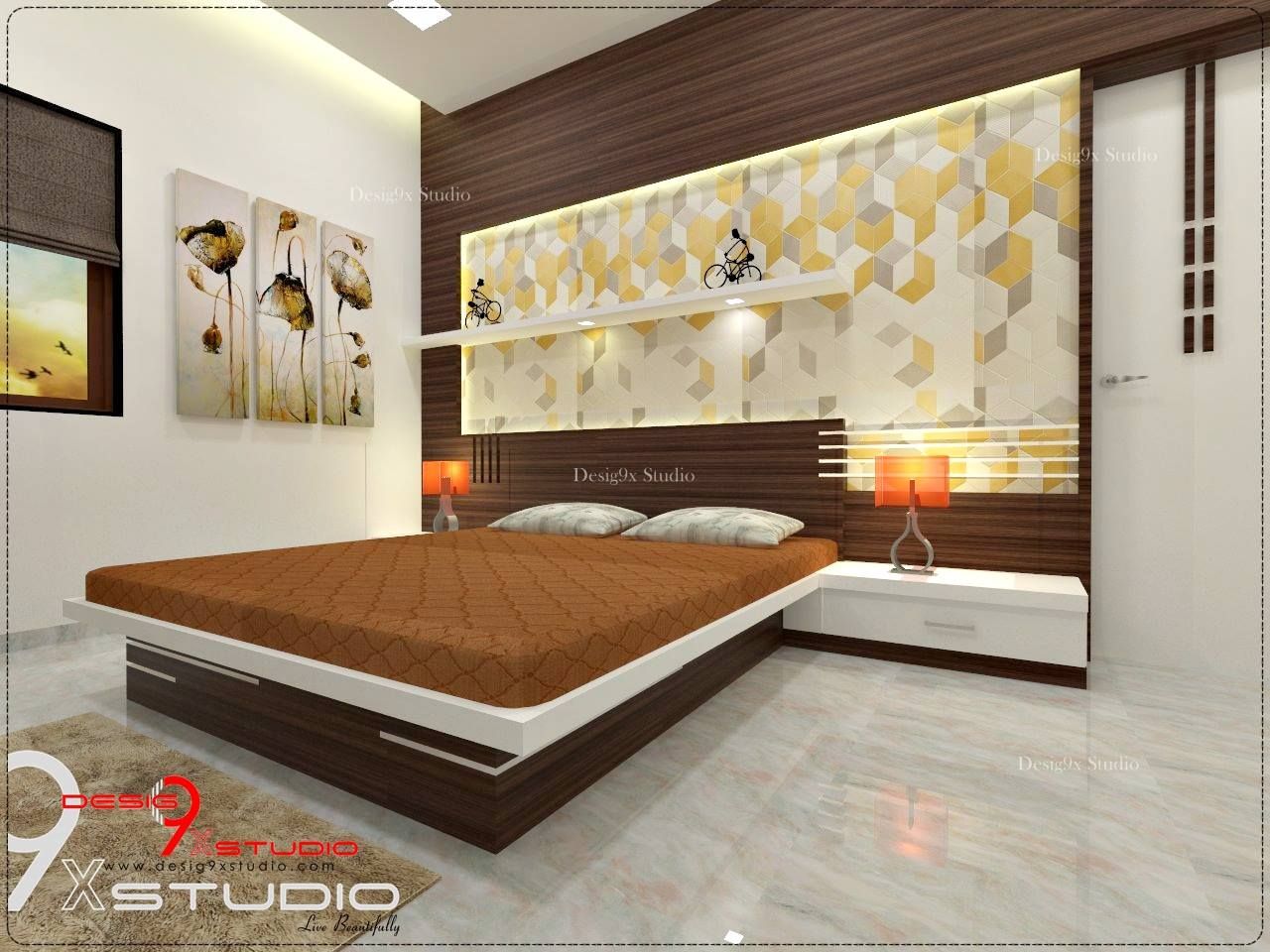 Bedroom designs, Desig9x Studio Desig9x Studio モダンスタイルの寝室