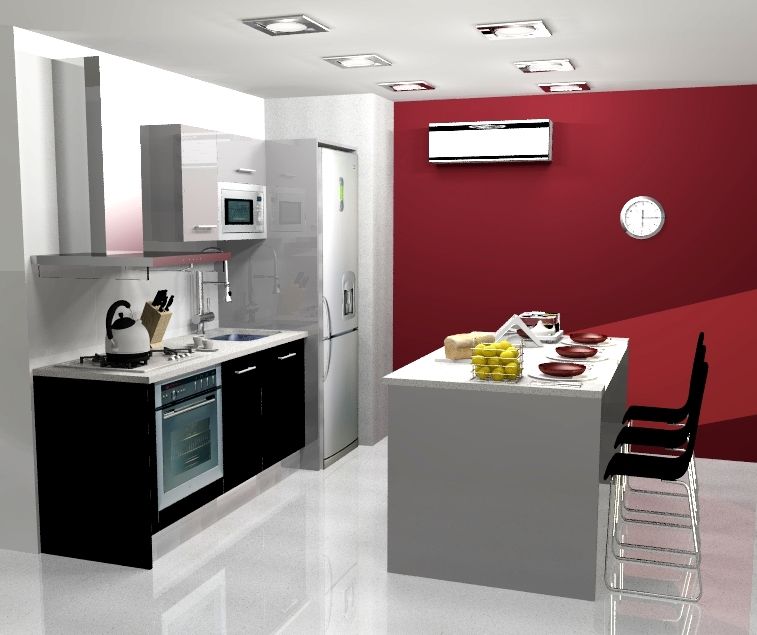 COCINA, ARCE FLORIDA LLC ARCE FLORIDA LLC Nowoczesna kuchnia Drewno O efekcie drewna