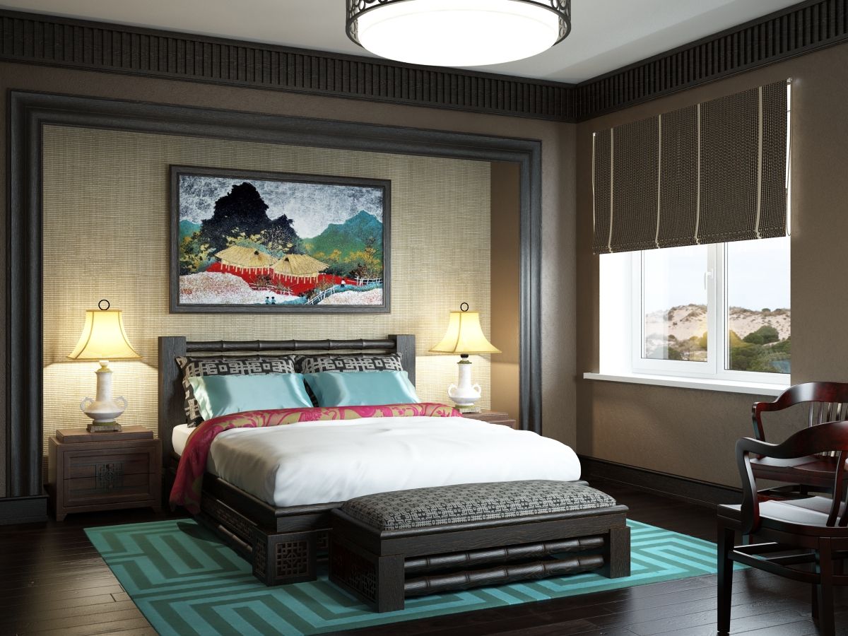 Дом в вьетнамском стиле, Студия дизайна "New Art" Студия дизайна 'New Art' Asian style bedroom