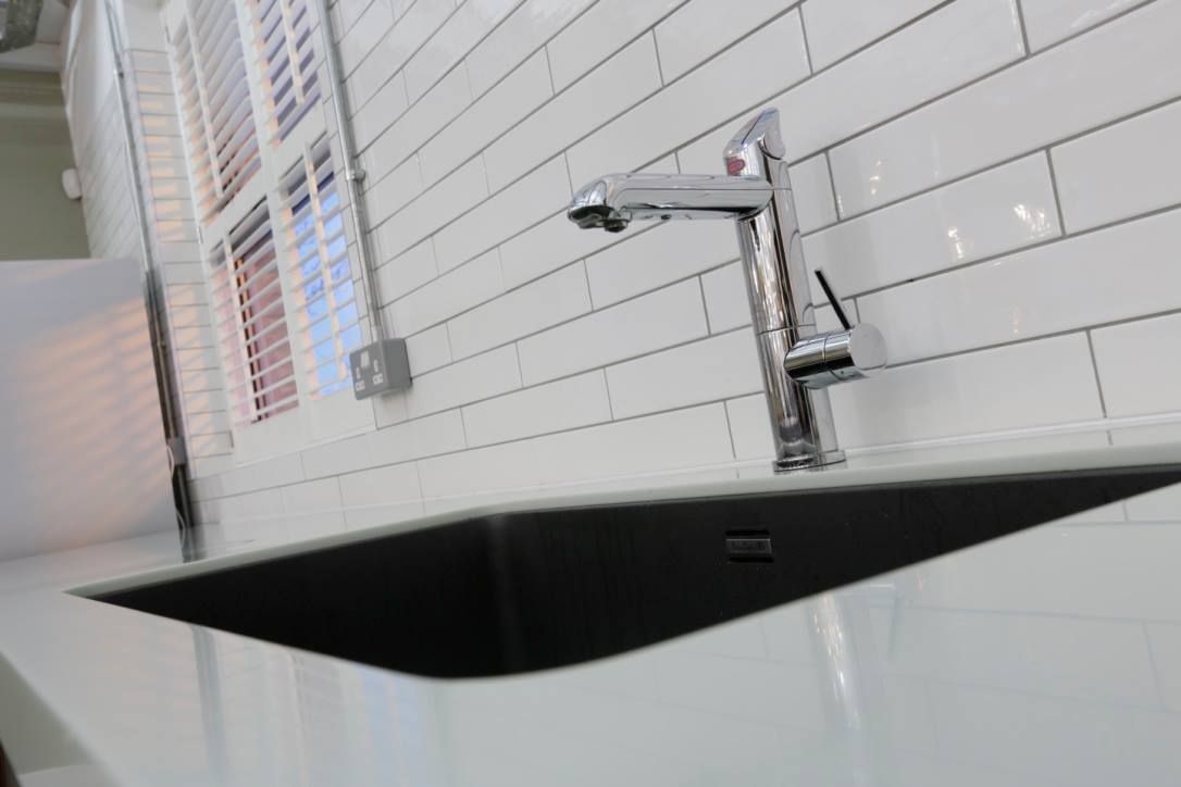 A Contemporary Office Refit at Delete Leeds - Kitchen sink Redesign Commercial spaces Tiles Office buildings