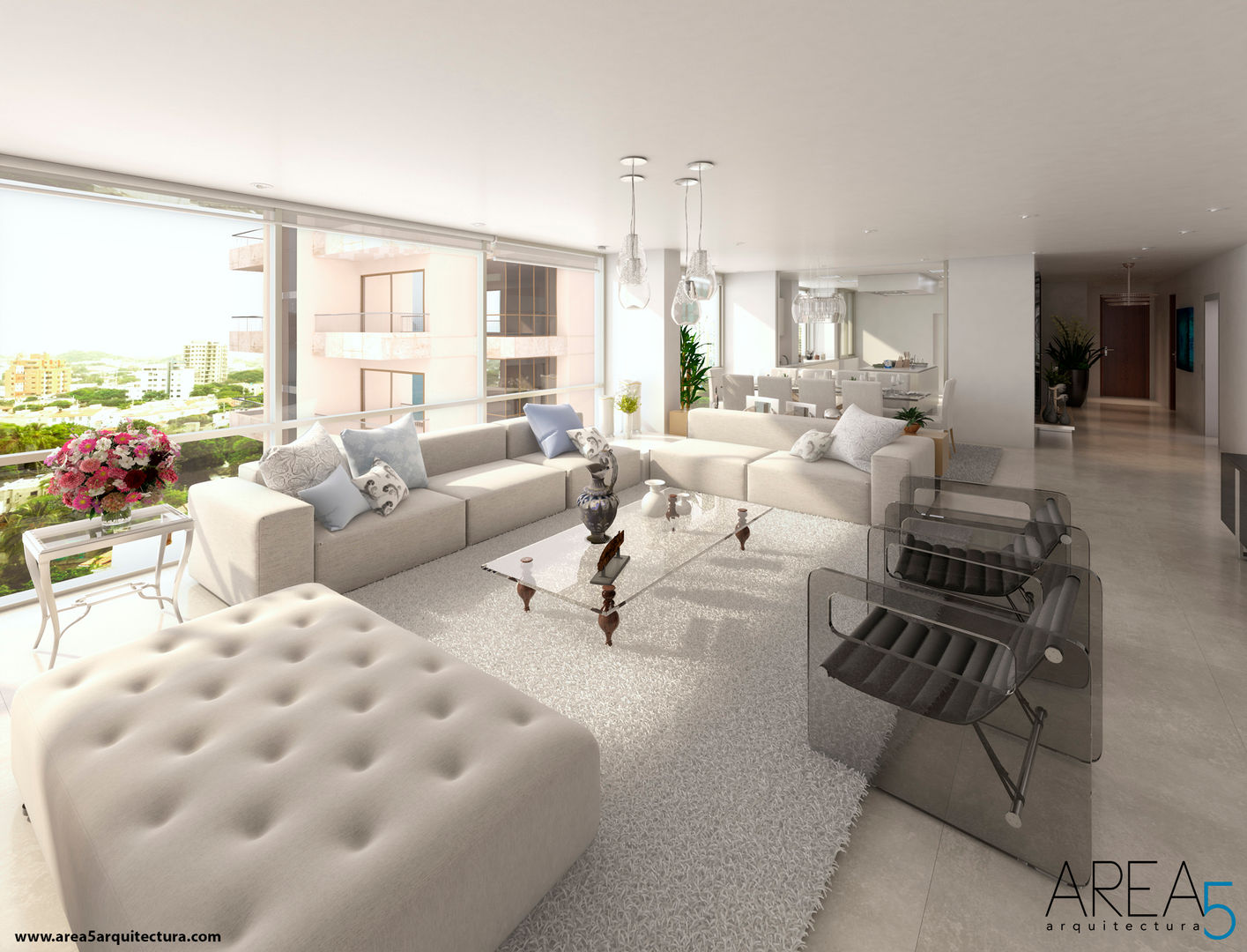 Proyecto de viviendas de lujo - Morano Mare, Raul Caballeria Arquitectos S.A.S Raul Caballeria Arquitectos S.A.S Modern Living Room
