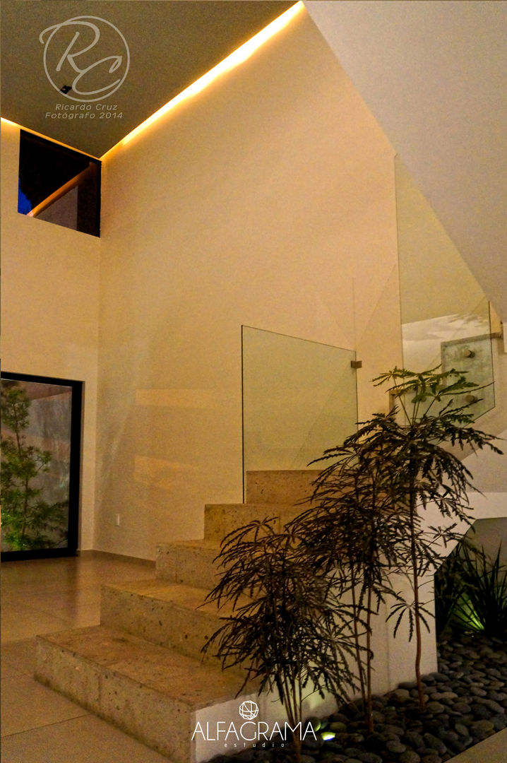 casa bdg15, Alfagrama estudio Alfagrama estudio Modern Koridor, Hol & Merdivenler