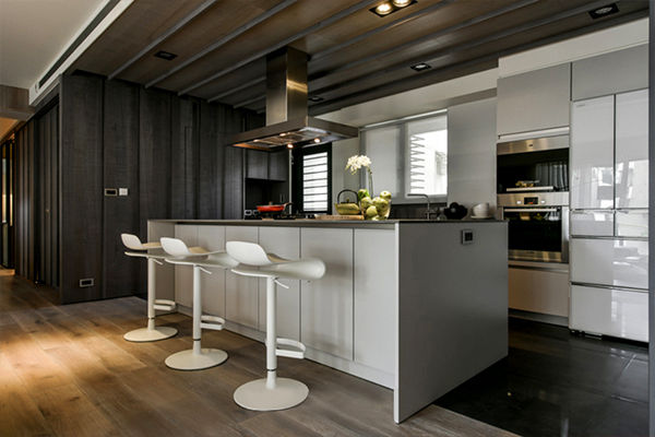 [HOME] PJ Design, KD Panels KD Panels Nhà bếp phong cách công nghiệp Gỗ Wood effect