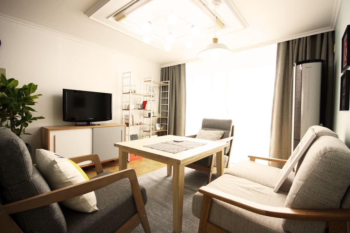 25평형 신혼집 홈 스타일링 , homelatte homelatte Scandinavian style living room
