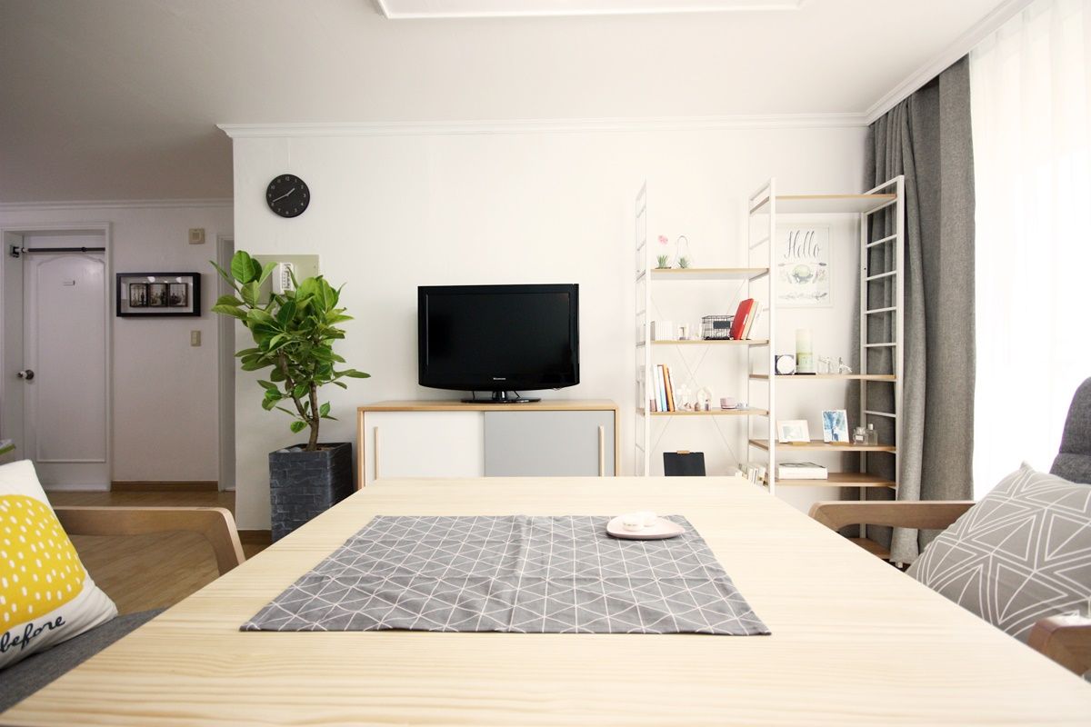 25평형 신혼집 홈 스타일링 , homelatte homelatte Salon scandinave