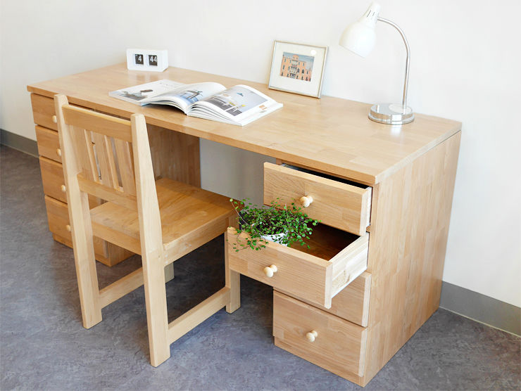 HF-817 책상, 나무모아 나무모아 Rustic style study/office Desks