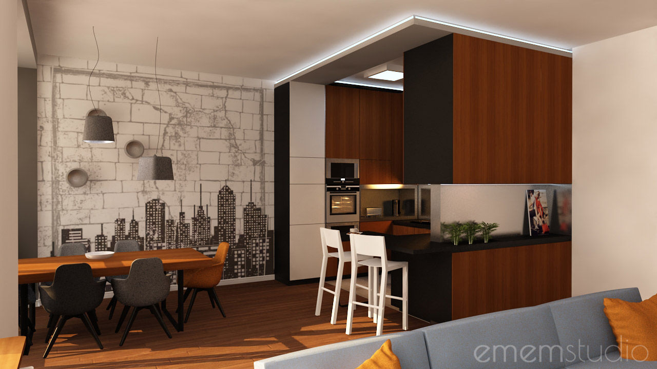 Kamienica na Wildzie, EMEMSTUDIO EMEMSTUDIO Eclectic style kitchen