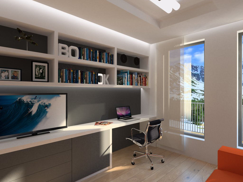 homify Modern study/office