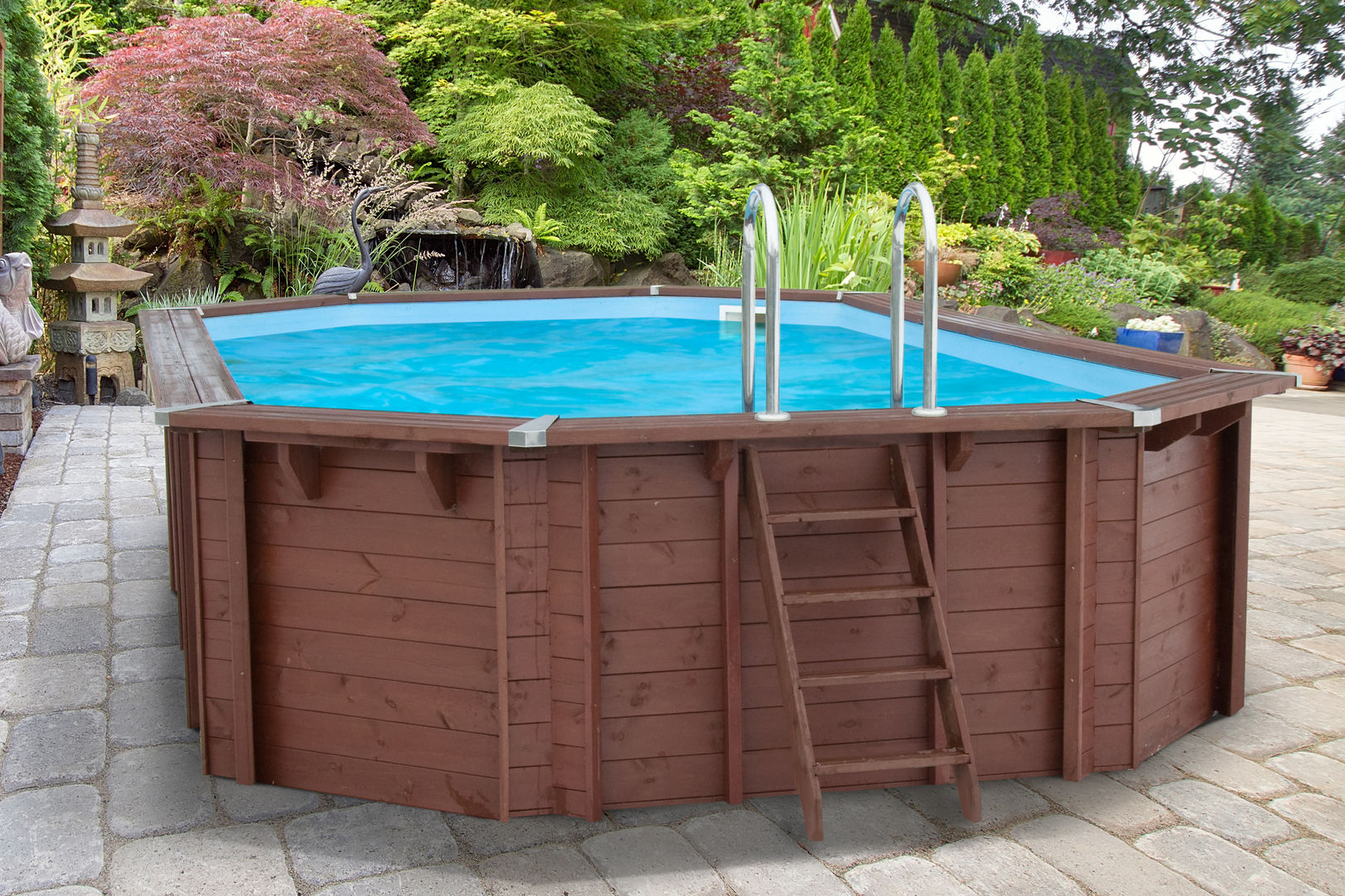 Basen podłużny, Abatec Sp. zo.o. Abatec Sp. zo.o. Classic style garden Wood Wood effect Swim baths & ponds