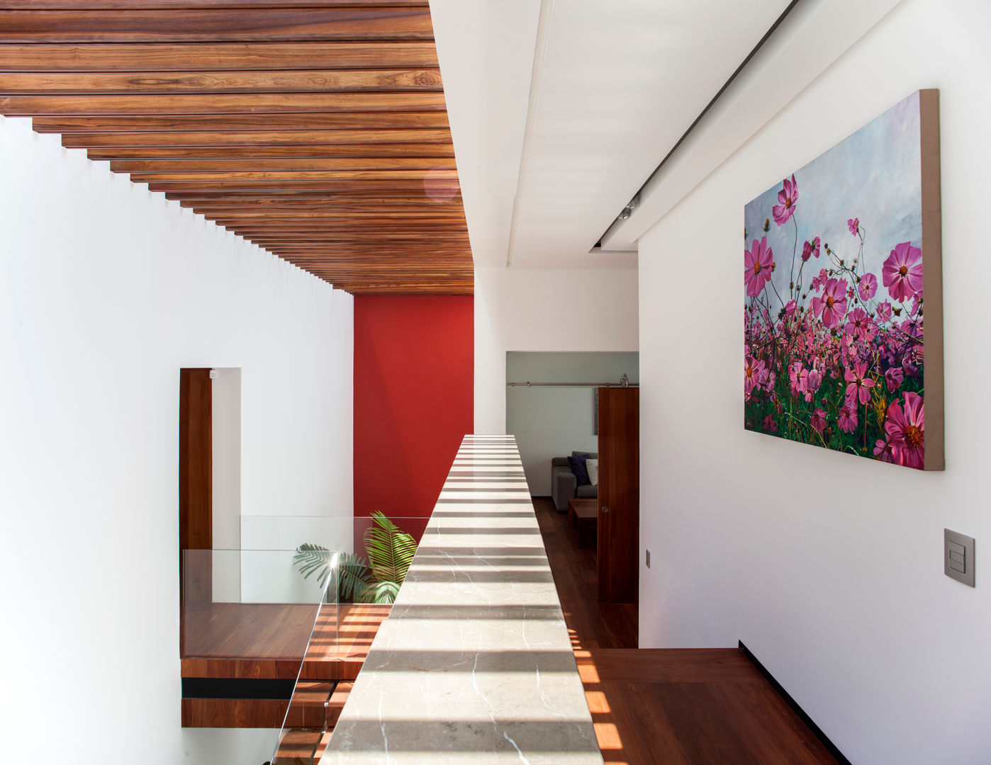 Casa de los 5 Patios, Almazan y Arquitectos Asociados Almazan y Arquitectos Asociados Eclectic style corridor, hallway & stairs Concrete