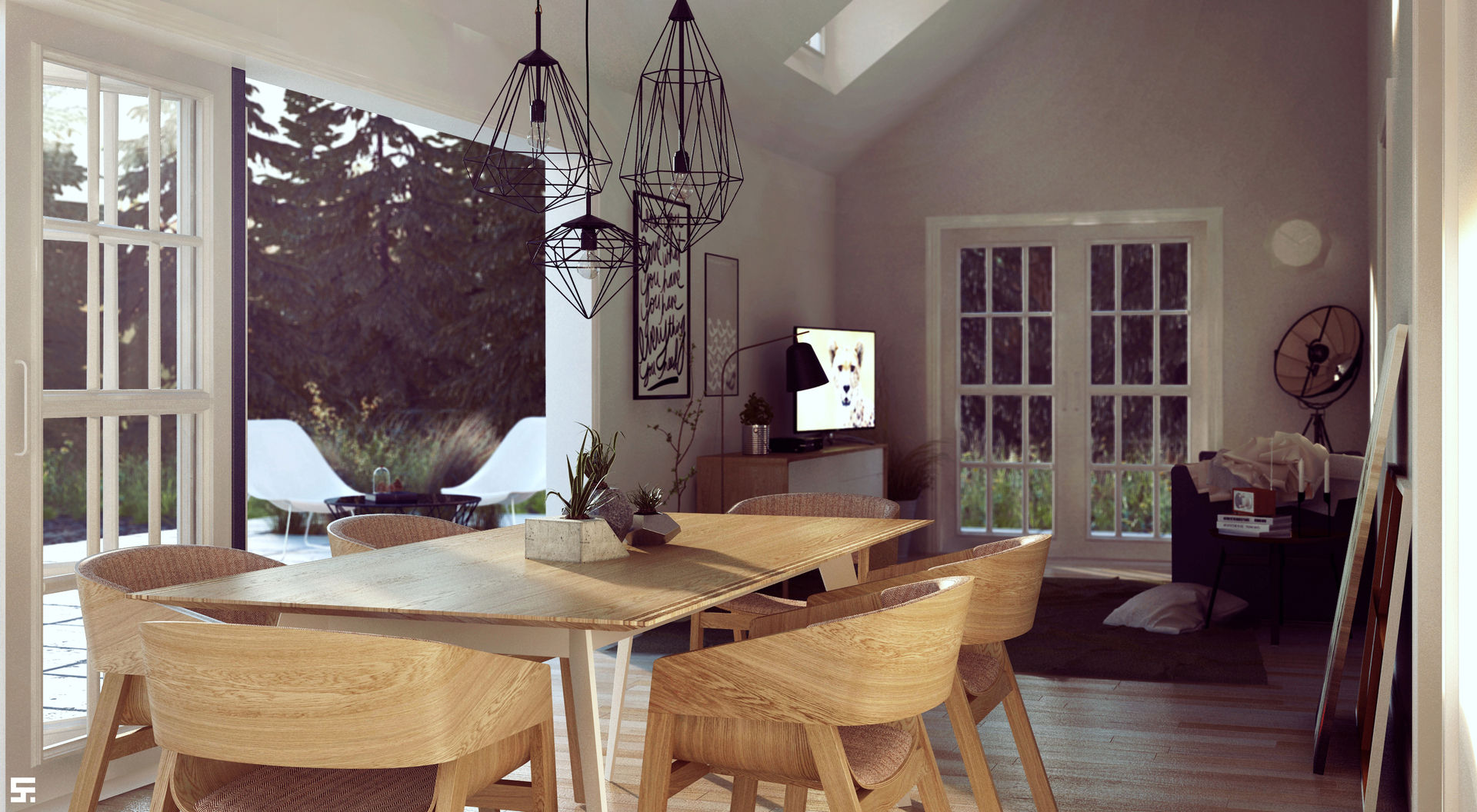 homify Scandinavian style dining room Wood Wood effect