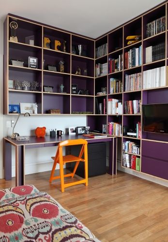 Apartamento Itaim, Bruna Riscali Arquitetura e Design Bruna Riscali Arquitetura e Design مكتب عمل أو دراسة