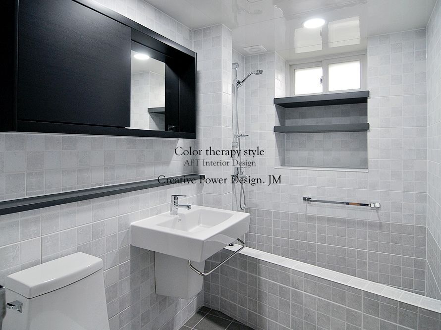 망포마을 망포자이 55평, JMdesign JMdesign Phòng tắm phong cách hiện đại