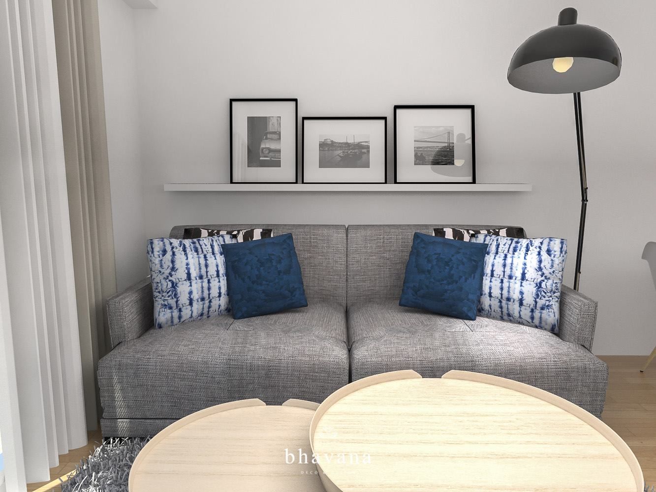 Obra Mendoza - Diseño Integral depto. 2 ambientes, Bhavana Bhavana Scandinavian style living room