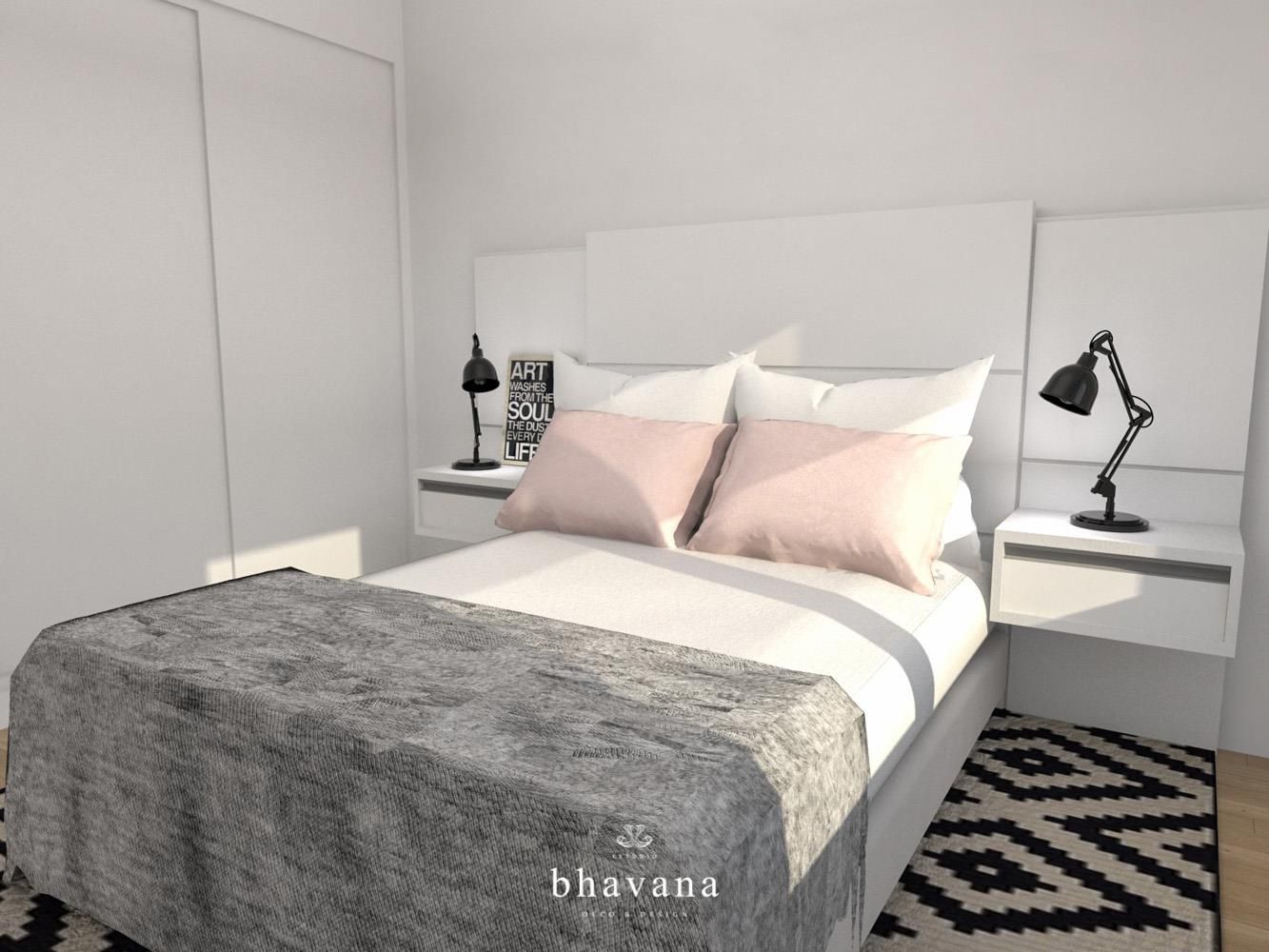 Obra Mendoza - Diseño Integral depto. 2 ambientes, Bhavana Bhavana Scandinavian style bedroom