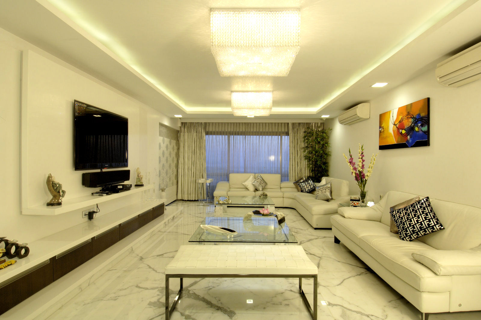 Private Residence at Versova, ARK Reza Kabul Architects Pvt. Ltd. ARK Reza Kabul Architects Pvt. Ltd. Living room