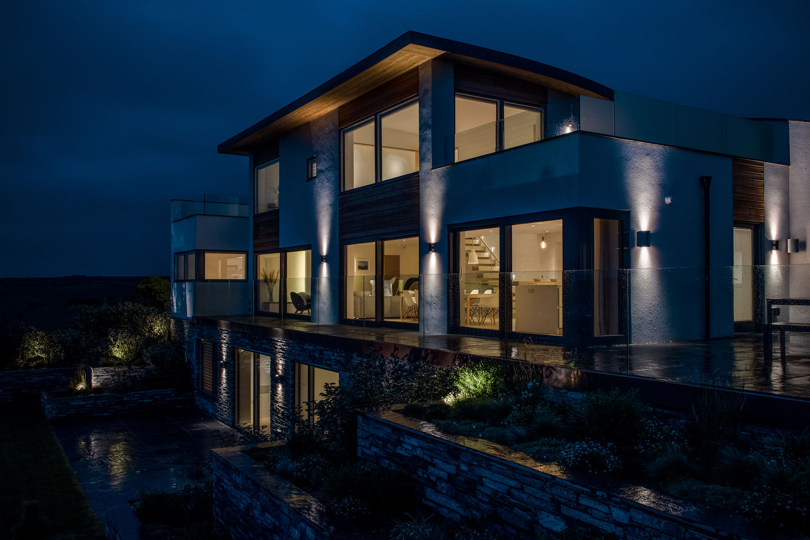 New Contemporary House, Polzeath, Cornwall Arco2 Architecture Ltd Maisons modernes Architects Cornwall, architecture Cornwall, arco2 architects, eco friendly architects, sustainable architects, sustainable architecture, architecture by the sea, beach house architecture,