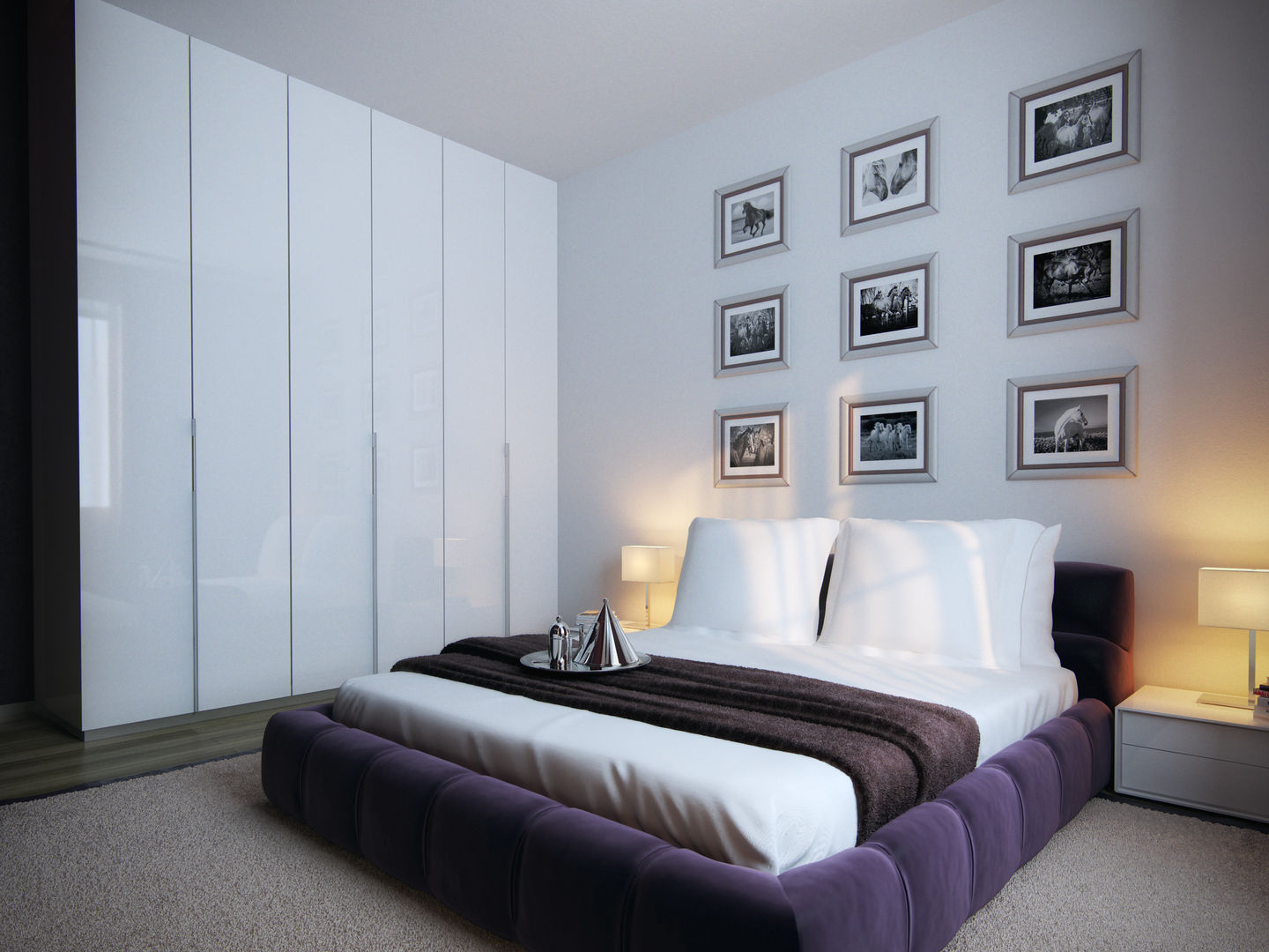 Интерьер дома с винотекой в стиле модерн и шале, A-partmentdesign studio A-partmentdesign studio Minimalist bedroom MDF