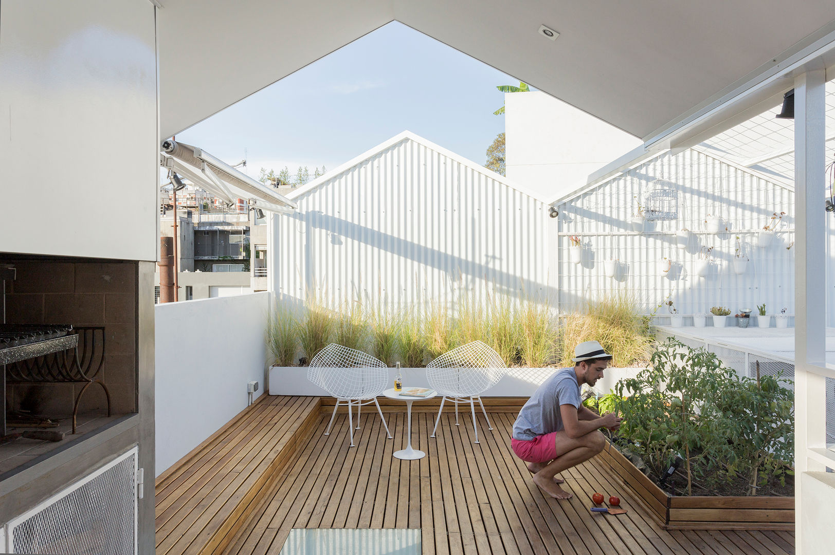 VIVIENDA UNIFAMILIAR MG, Marantz Arquitectura Marantz Arquitectura Modern balcony, veranda & terrace