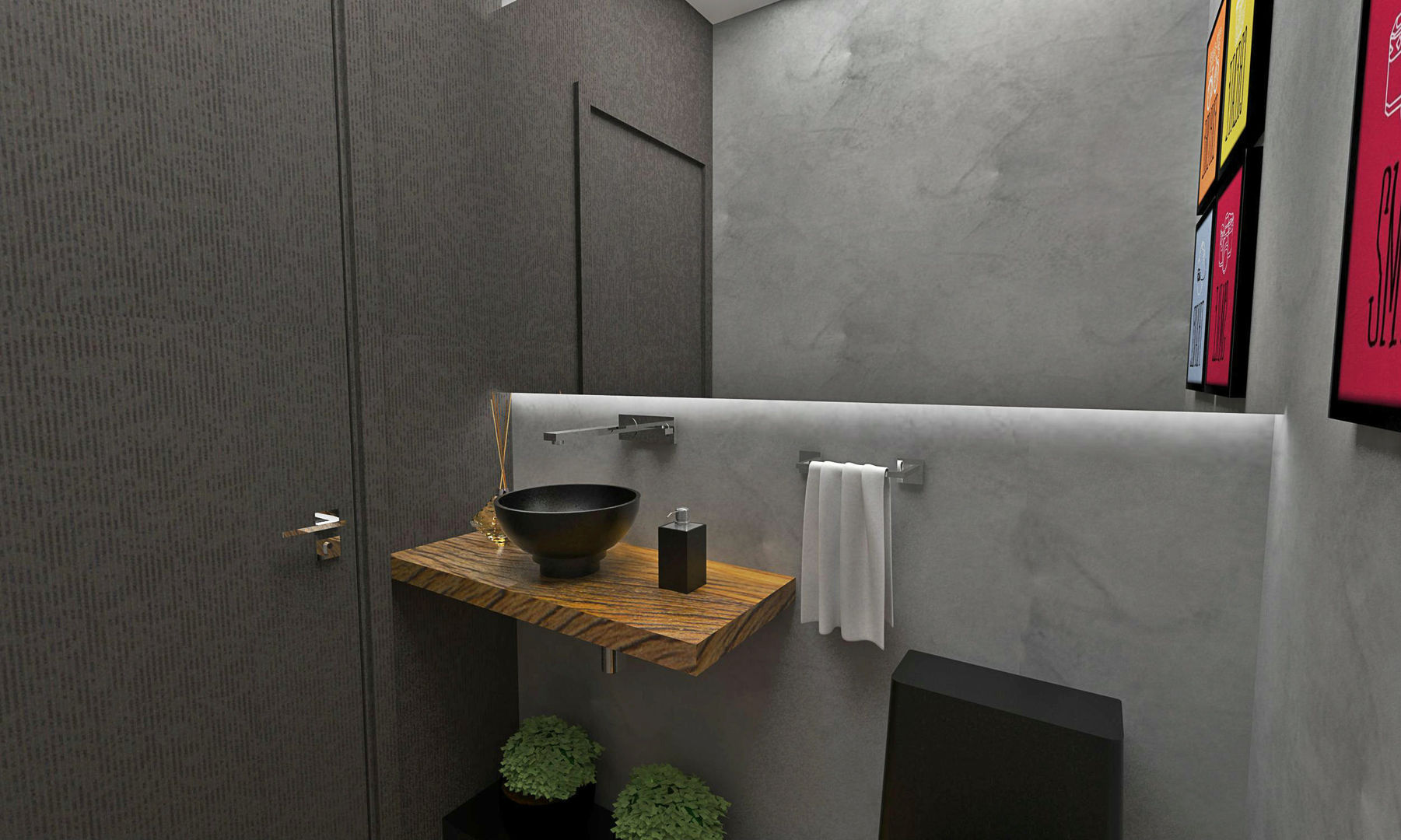 Jardim Sul, 171, Atelier Par Deux Atelier Par Deux Eclectic style bathroom Wood Grey