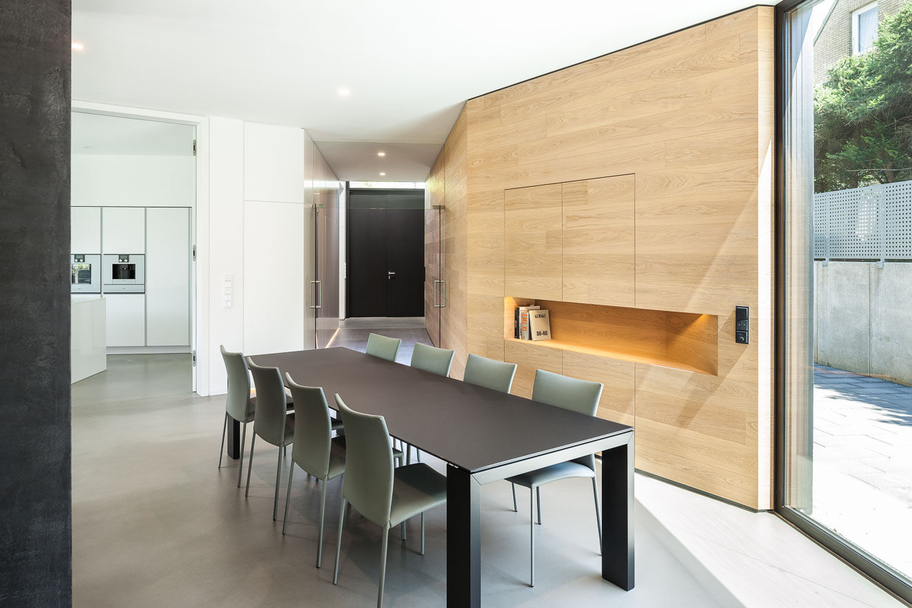 Haus H, ZHAC / Zweering Helmus Architektur+Consulting ZHAC / Zweering Helmus Architektur+Consulting Modern dining room Wood Wood effect