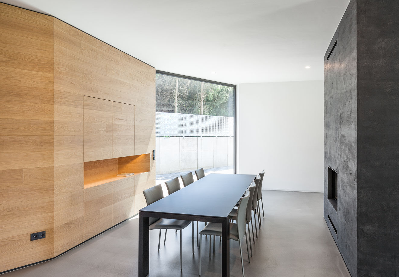 Haus H, ZHAC / Zweering Helmus Architektur+Consulting ZHAC / Zweering Helmus Architektur+Consulting Comedores de estilo moderno Madera Acabado en madera