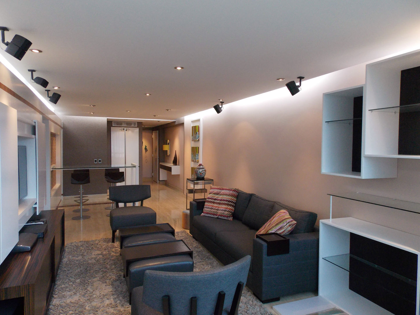 Apartamento 533, TRIBU ESTUDIO CREATIVO TRIBU ESTUDIO CREATIVO 모던스타일 거실