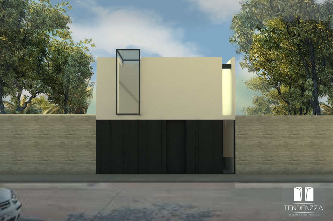 CASA C-102 TEZZA Casas de estilo minimalista Piedra