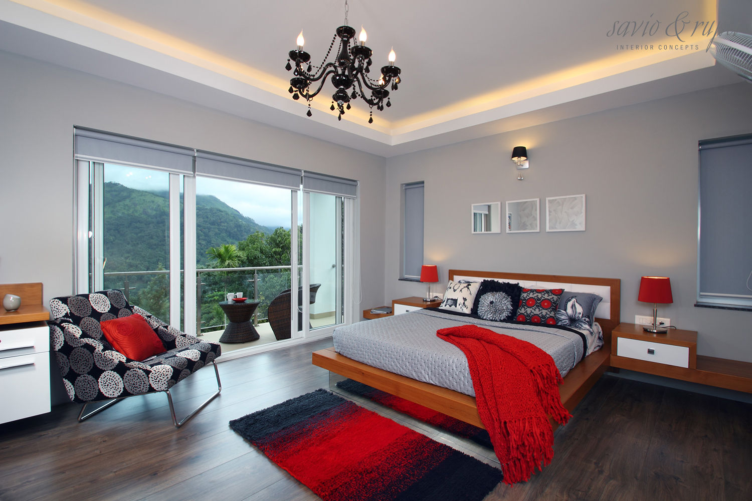 Misty Haven Villa, Savio and Rupa Interior Concepts Savio and Rupa Interior Concepts Habitaciones modernas