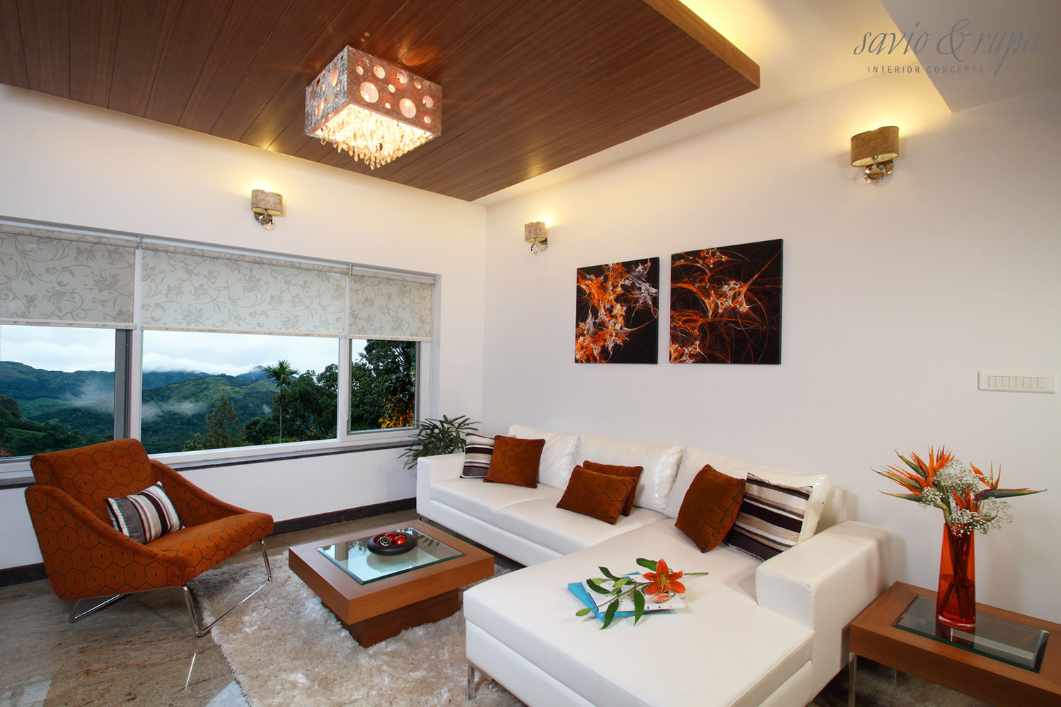 Misty Haven Villa, Savio and Rupa Interior Concepts Savio and Rupa Interior Concepts 모던스타일 거실