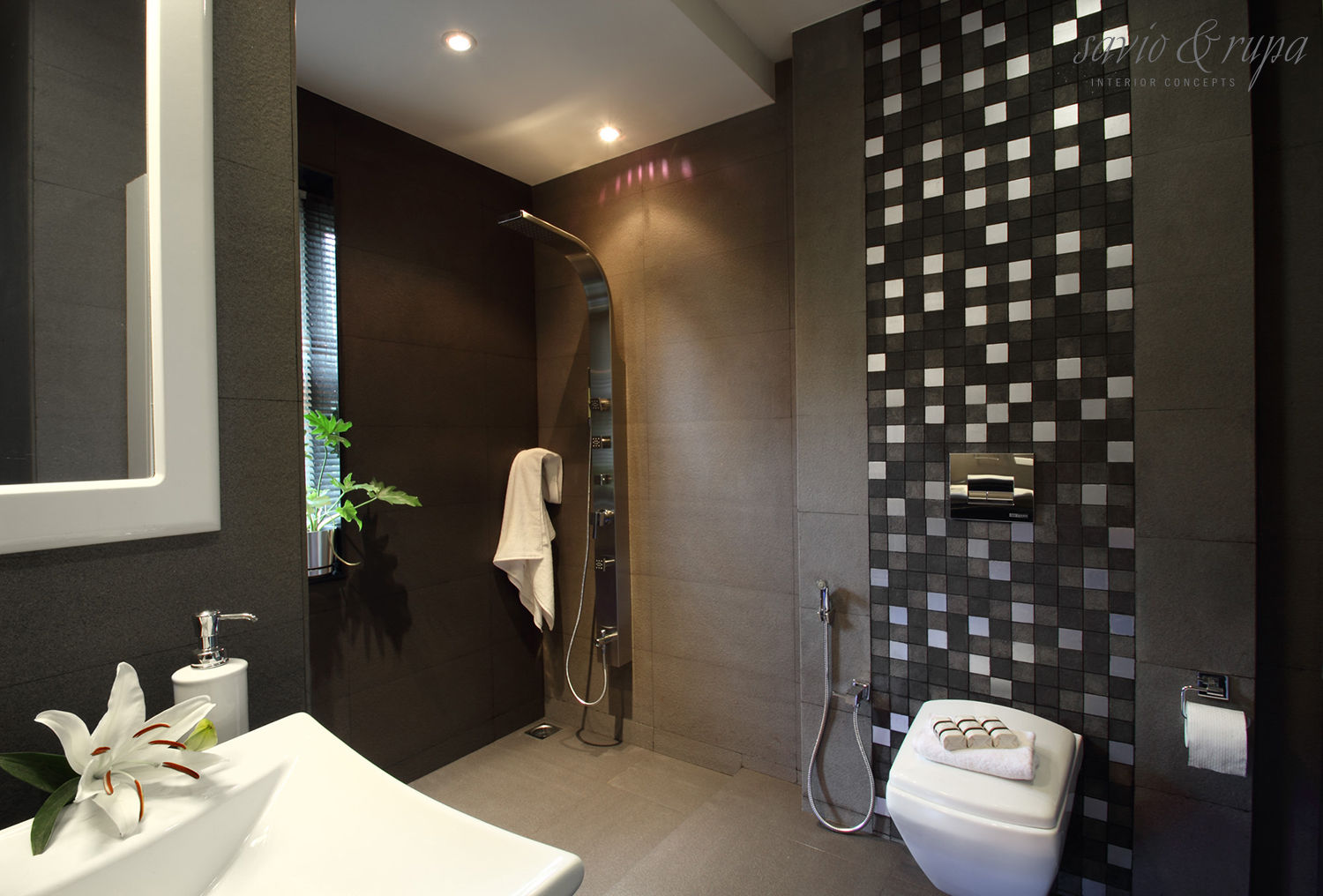 Bathroom Savio and Rupa Interior Concepts Modern bathroom