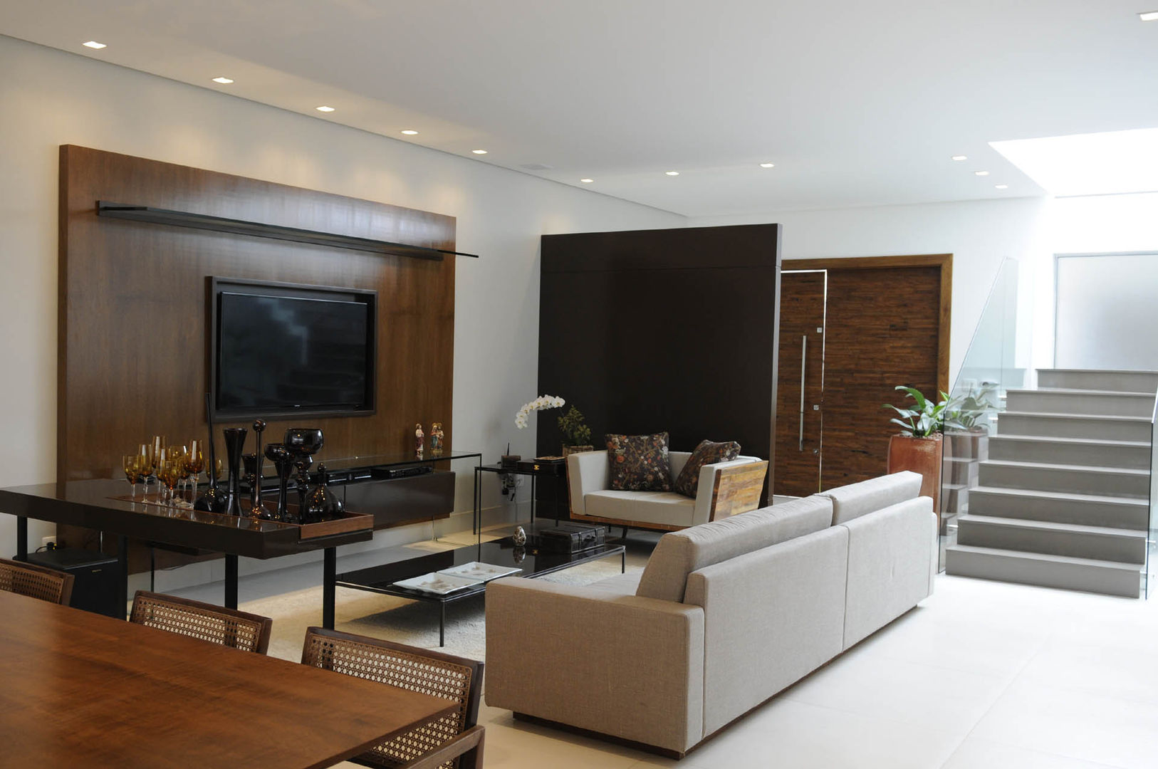 Residência AVS, A/ZERO Arquitetura A/ZERO Arquitetura Modern living room