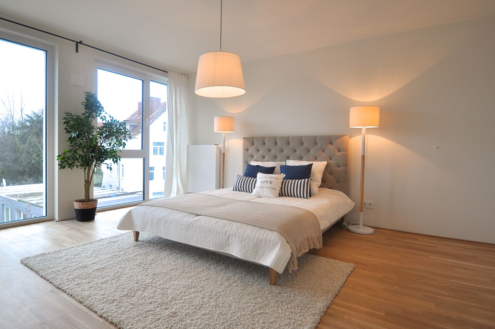 Musterwohnung 'Ton in Ton', K. A. K. A. Scandinavian style bedroom