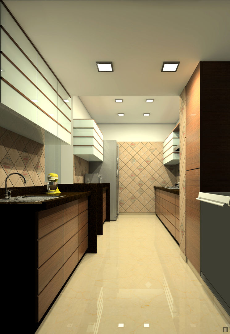 Kitchen A.S.Designs Modern kitchen Plywood