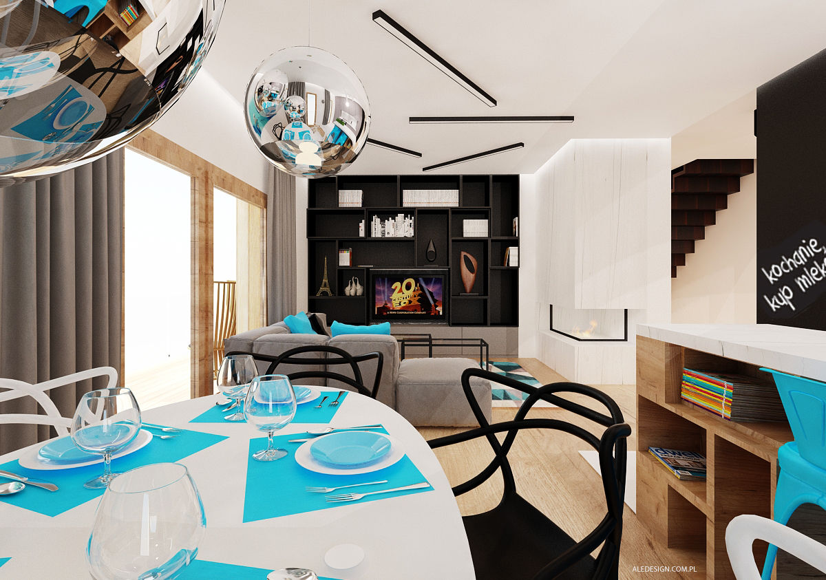 Mieszkanie 120m2 z użytkowym poddaszem , Ale design Grzegorz Grzywacz Ale design Grzegorz Grzywacz Minimalist living room